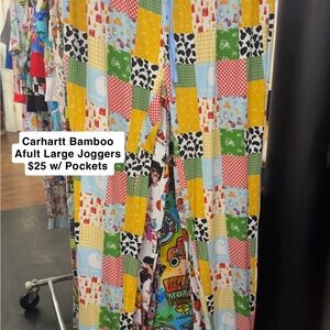 Carhartt Design Bamboo Kids Colorful Patchwork Joggers